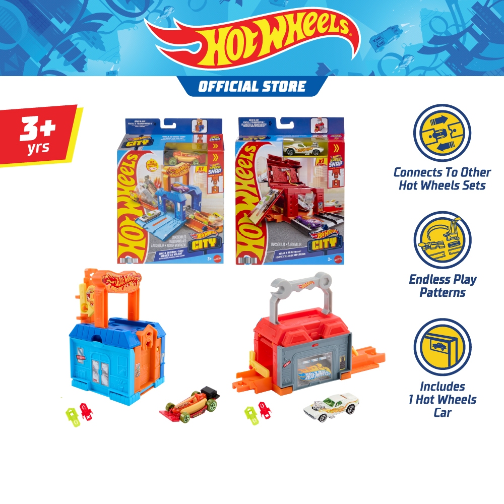 Hot Wheels City Power Lift Garage Playset